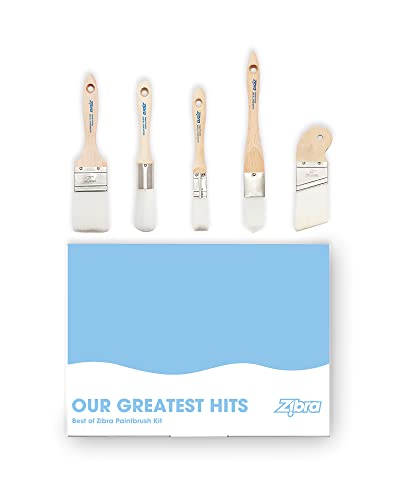 Zibra 5-Piece DIY Paint Brush Set - A Must-Have for Home Painting