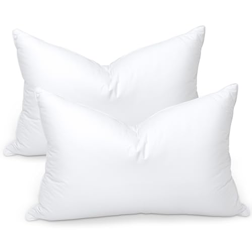 Zibroges Goose Feather Bed Pillows