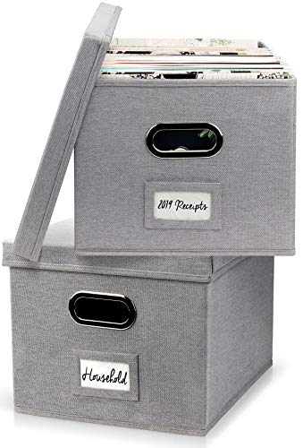 ZICOTO Decorative File Box Organizer Set