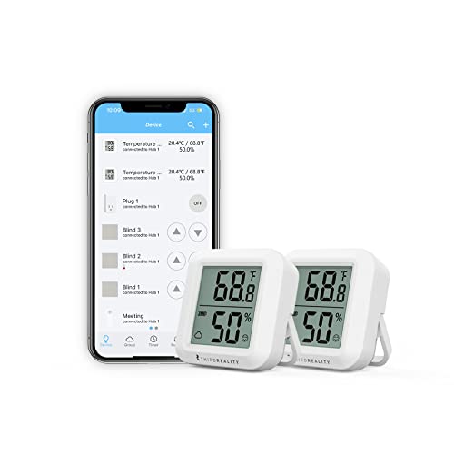 Zigbee Temperature and Humidity Sensor 2 Pack