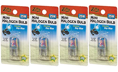 Zilla Mini Halogen Bulb - Day Blue 50W - Pack of 4