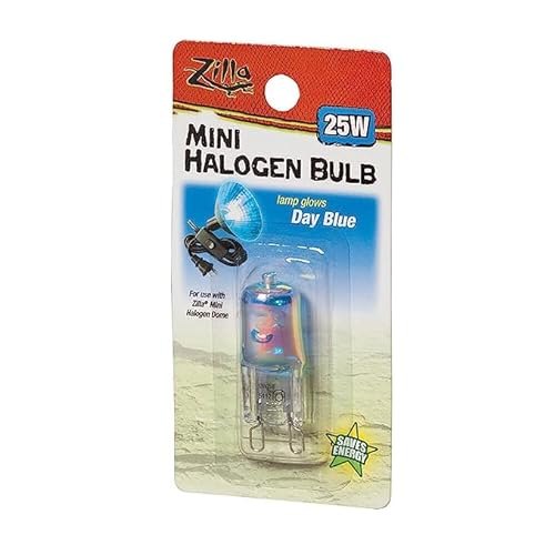 Zilla Mini Halogen Lamp Reptile Bulb, 25-watt (3 Pack)