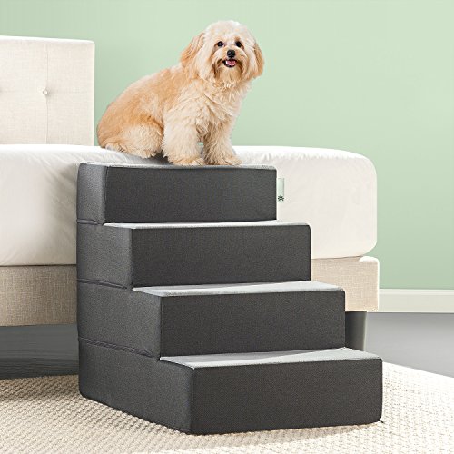 ZINUS Easy Pet Stairs/Pet Ramp/Pet Ladder - Convenient and Comfortable Access Solution for Pets