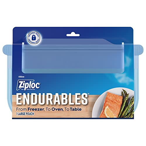 Ziploc Endurables Large Pouch - Reusable Silicone Bags and Food Storage Container