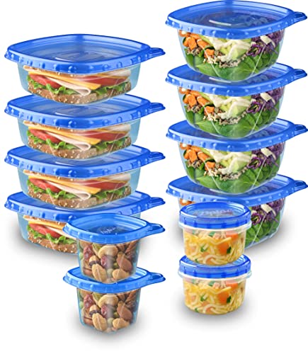  Ziploc Twist N Loc Food Storage Meal Prep Containers Reusable  for Kitchen Organization, Dishwasher Safe, Extra Small Round, 4 Count (Pack  of 6): Home & Kitchen