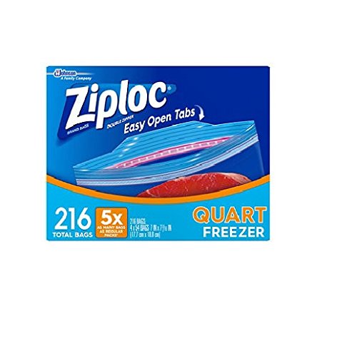 Ziploc Freezer Bags - Quart Size
