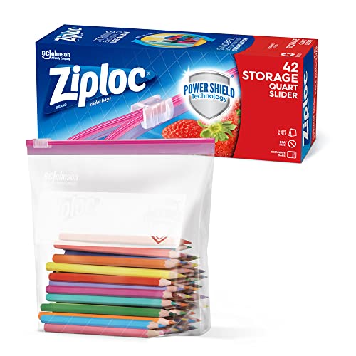 Ziploc Slider Bags, 42 Count
