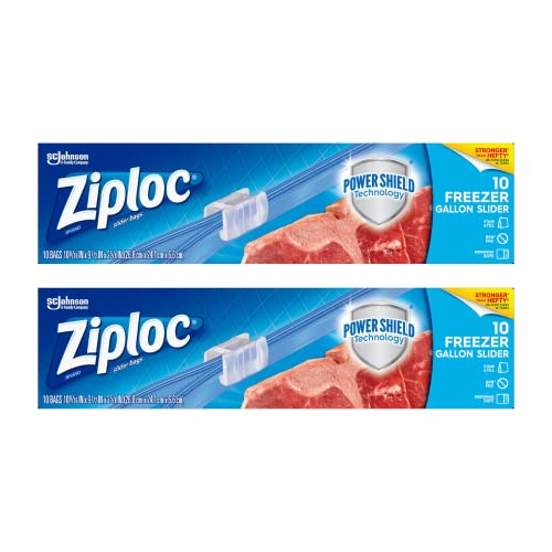 Ziploc Slider Freezer Bags (1 gallons, 20 bags)
