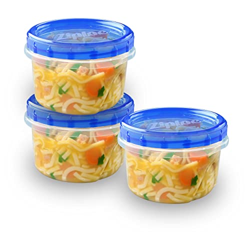 Ziploc Twist N Loc Food Storage Meal Prep Containers Reusable for Kitchen  Organization, Dishwasher Safe, Small Round, 9 Count