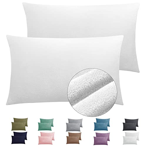 Zippered Velvet Standard Pillowcases