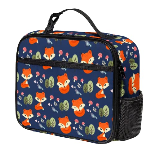 Zisnepq Fox Lunch Box Bag for Kids