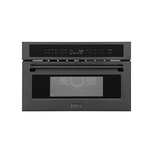 ZLINE 30 Built-in Convection Microwave Oven in Black Stainless Steel