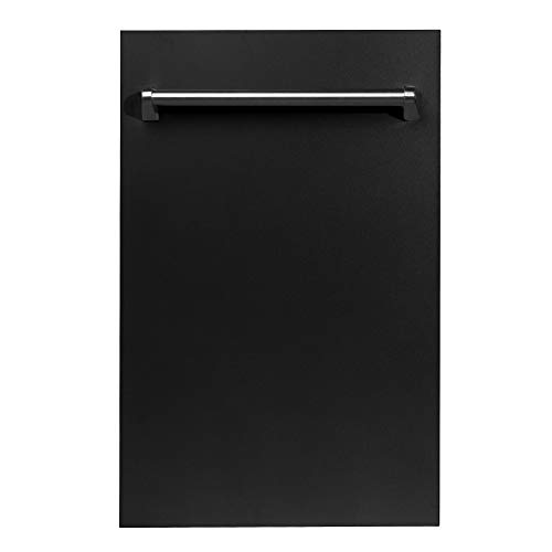 ZLINE Compact Top Control Dishwasher in Black Matte