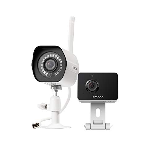 Zmodo Home Security Cameras - 1080p HD, Wireless WiFi, Motion Detection