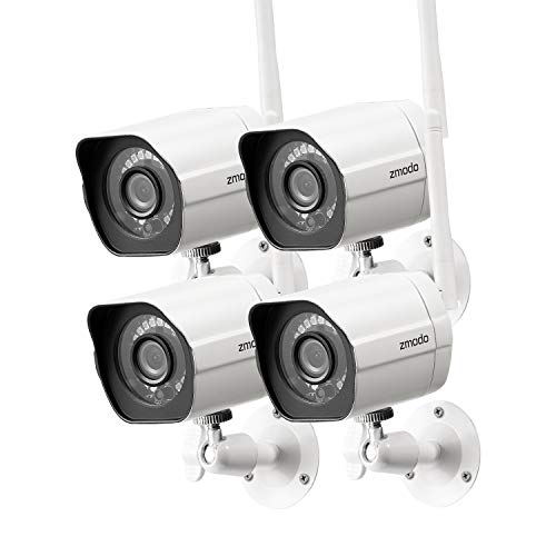 Zmodo Outdoor Security Cameras Wifi - 1080p Full HD Surveillance Cameras for Home Security