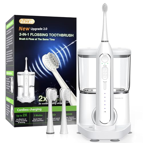 ZoCCee Electric Toothbrush with Water Flosser Combo