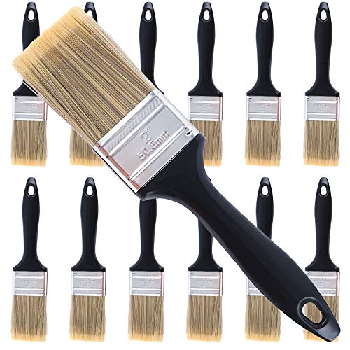 ZOENHOU 12-Piece 2" Paint Brush Set for DIY Home Projects