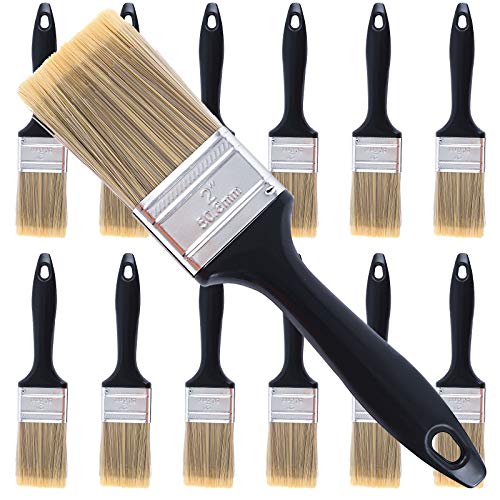 11 Best Economy Paint Brushes For 2024 Storables   Zoenhou 12 Pieces 2 Inch Paint Brush Paintbrush Set Paint Brushes Set Professional Paint Tools With Treated Plastic Handle For Diy Paint Home Furniture Fences Deck And Wall Trim 51S88LvQHgL 