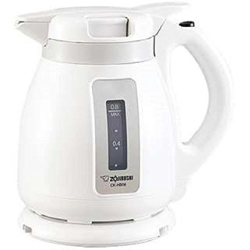 ZOJIRUSHI Electric Kettle (0.8L Capacity) White CK-HB08-WA