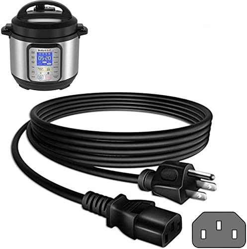 [ul Listed] 6ft Power Cord Compatible Instant Pot Electric Pressure Cooker Rice Cooker Soy Milk Maker Microwaves and More Kitchen Appliances