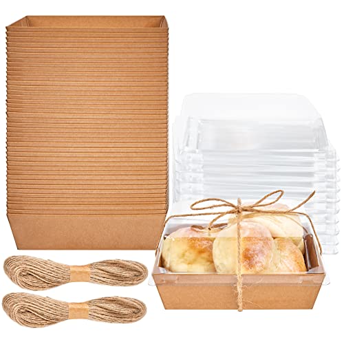 ZORRITA Charcuterie Boxes with Clear Lids - Pack of 50