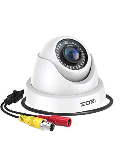 ZOSI 1080p Hybrid Dome Security Camera, 2MP Weatherproof Night Vision