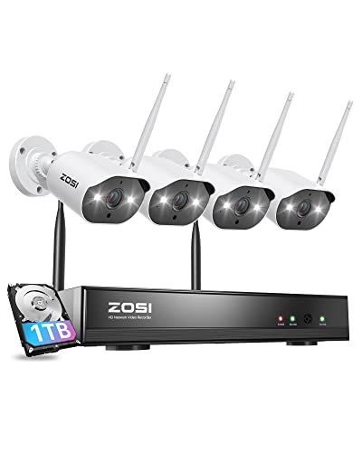 3K 5.0MP Wireless Surveillance Monitor NVR Kits 1TB Security Cameras –  OOSSXX