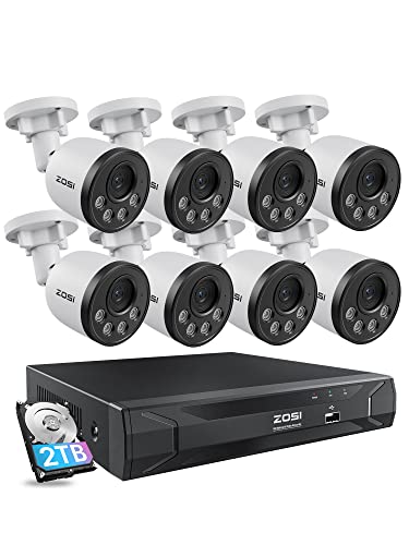 ZOSI 5MP 8CH PoE Security Camera System