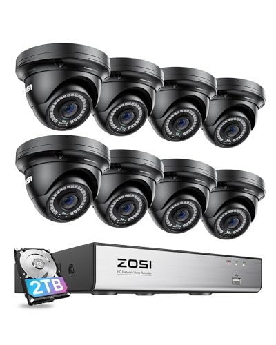 ZOSI 8 Channel 4K PoE Home Security Camera System