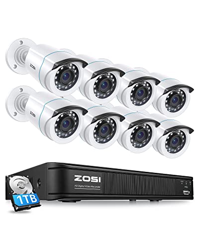 ZOSI 8 Channel Home Security Camera System