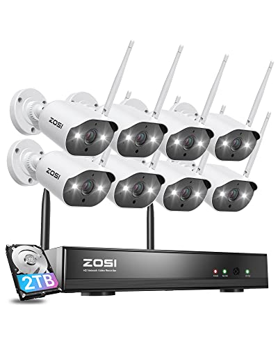 ZOSI 8CH Wireless Security Camera System