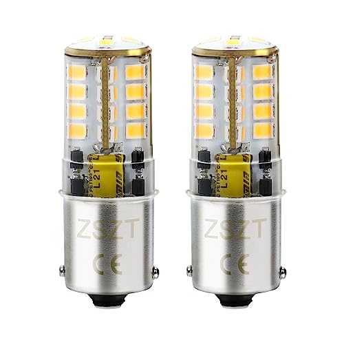 Melphan-Auto 1156 Bulb Amber Yellow, 1141 1003 BA15S Led, 12V-24V 54-SMD  3014 Chips LED Bulbs for RV Camper Trailer Trunk Vehicle Interior Lights  Tail