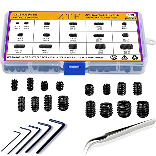 ZTF Metric Set Screw Assortment Kit