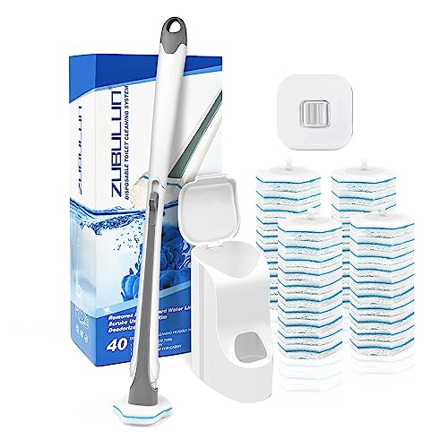 ZUBULUN Disposable Toilet Brush Holder Set