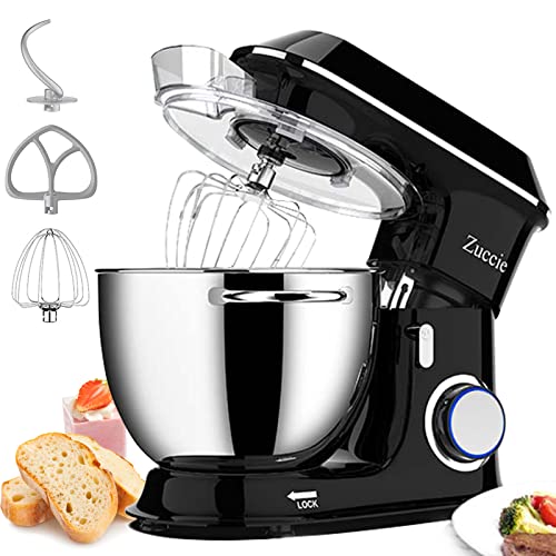  Moss & Stone Stand Mixer With Lcd Display, 6 Speed Electric  Mixer With 5.5 Quart Stainless Steel Mixing Bowl, Kitchen Mixer With Dough  Hook, Egg Whisk, Beater & Baking Spatula, Food