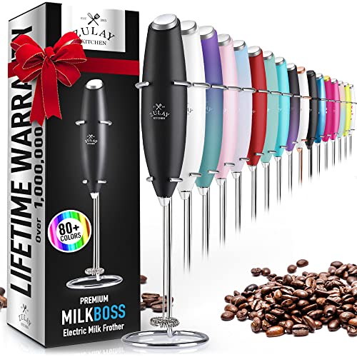 5pc Deluxe Cordless Mini Mixer - Mix Whip Stir Blend Beat Drink Frother