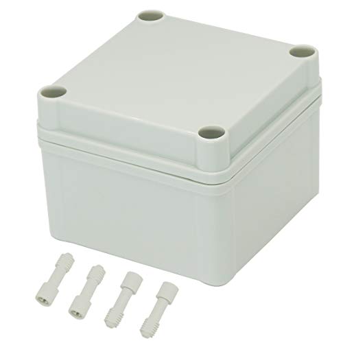 Zulkit Waterproof ABS Junction Box for DIY Projects (3.94x3.94x2.95 in)