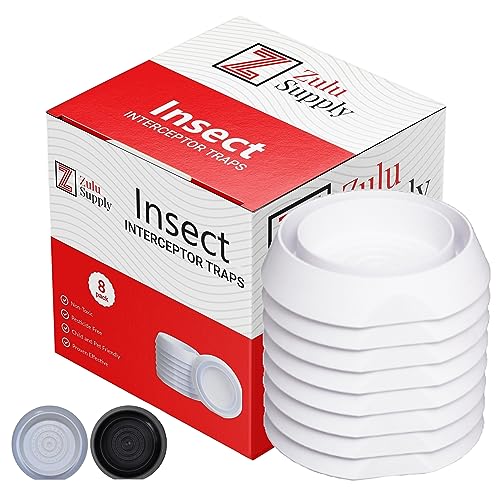 Zulu Supply 8-Pack Bed Bug Interceptors & Traps, Insect Detector