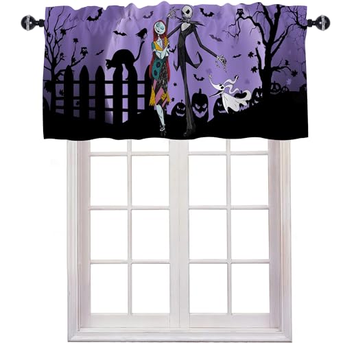 Halloween Kitchen Curtain Valances - 52"x18" - ZUMQXID
