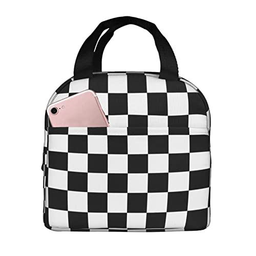ZYZILYSBS Checker Board Lunch Bag for Women