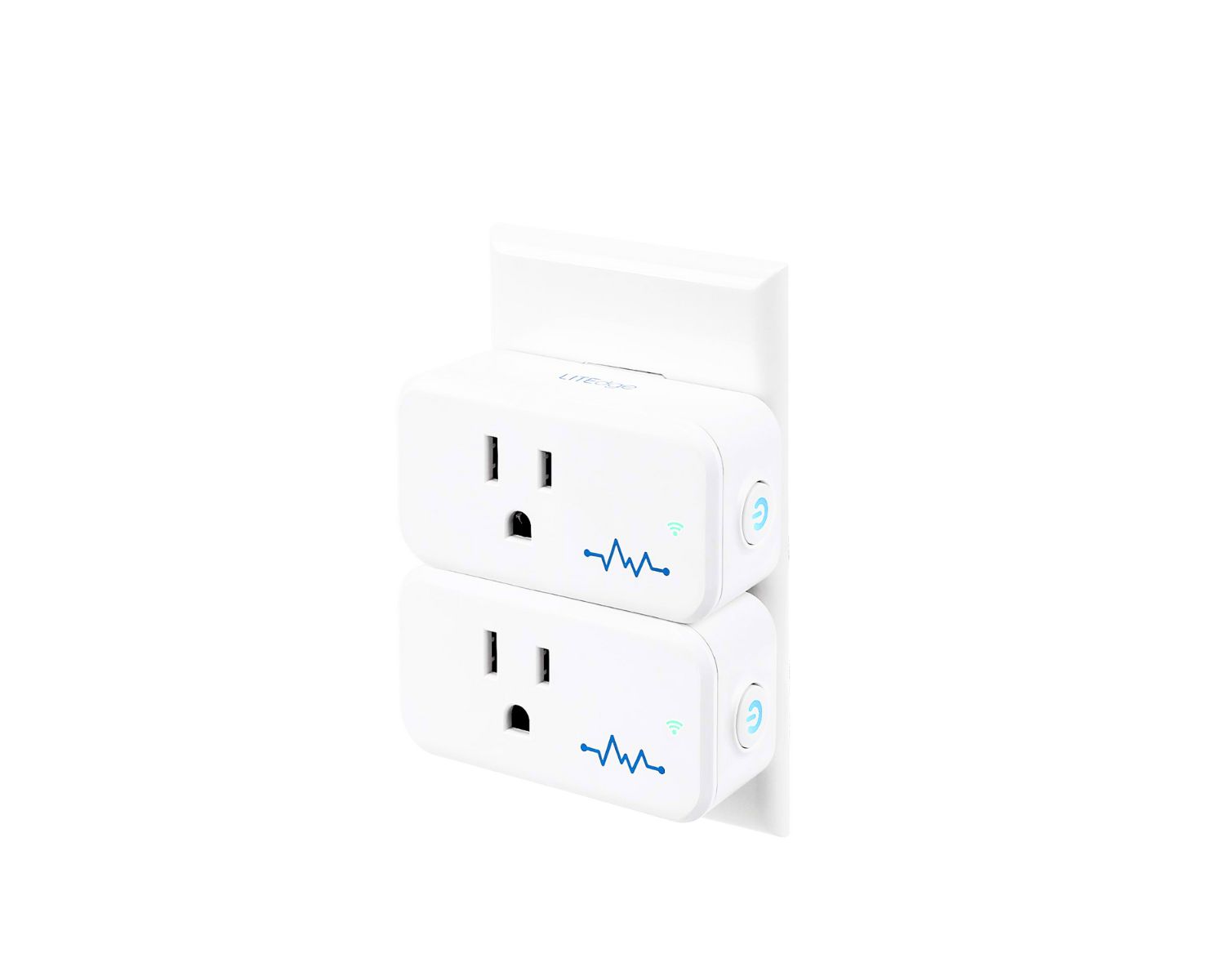 GE Lighting Cync Indoor Smart Plug 3 Pack, Bluetooth and Wi-Fi Outlet Socket