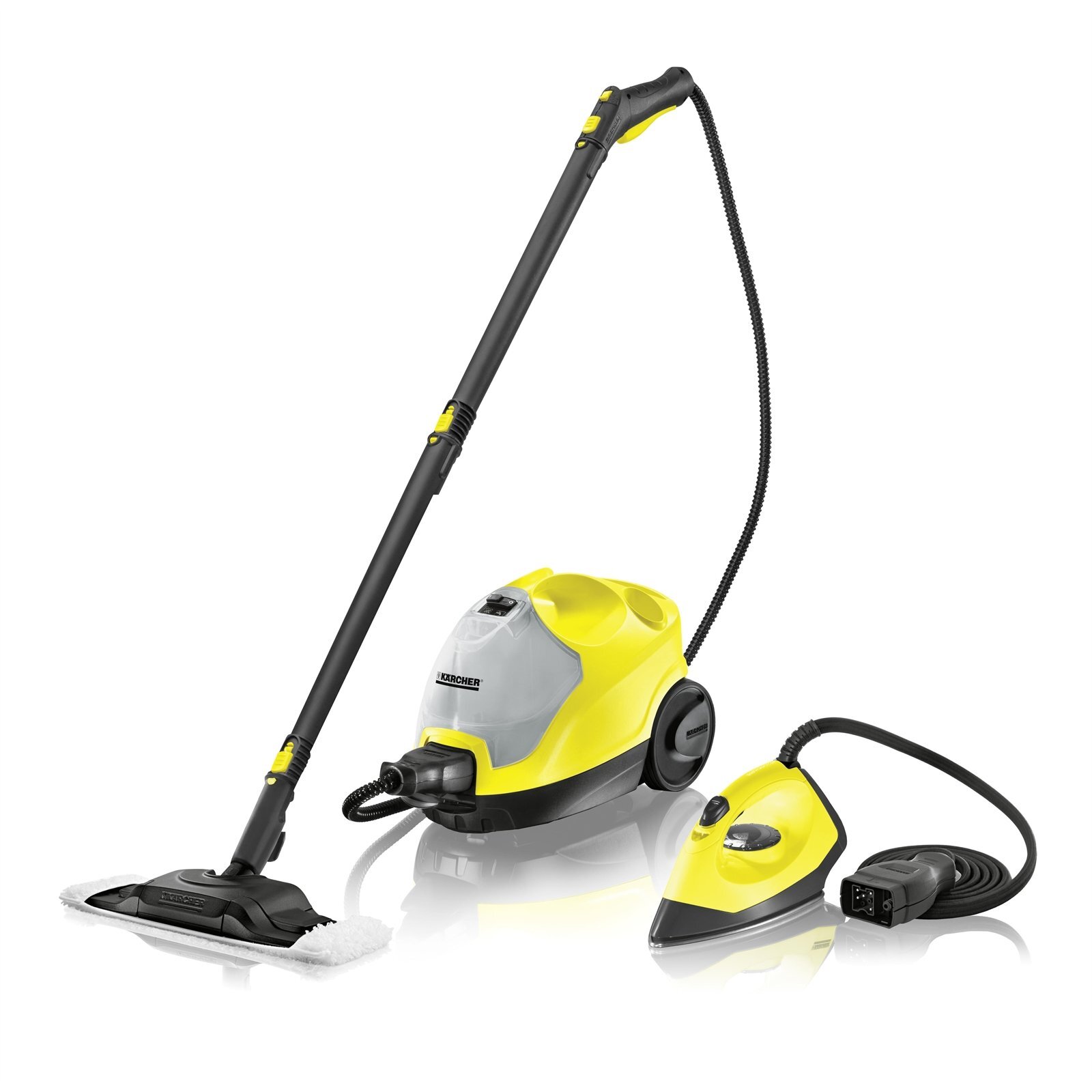 Kärcher - SC 3 Portable Multi-Surface Steam Cleaner/Steam Mop with  Attachments – Chemical-Free, Rapid 40 Second Heat-Up, Continuous Steam -  For Grout