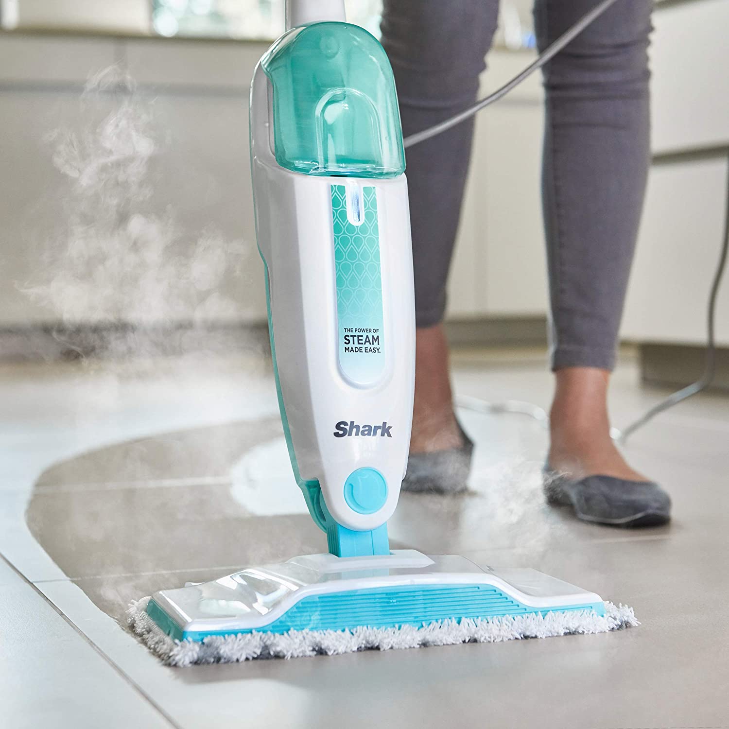 Corded Hard Floor Steam Mop with XL Removable Water Tank