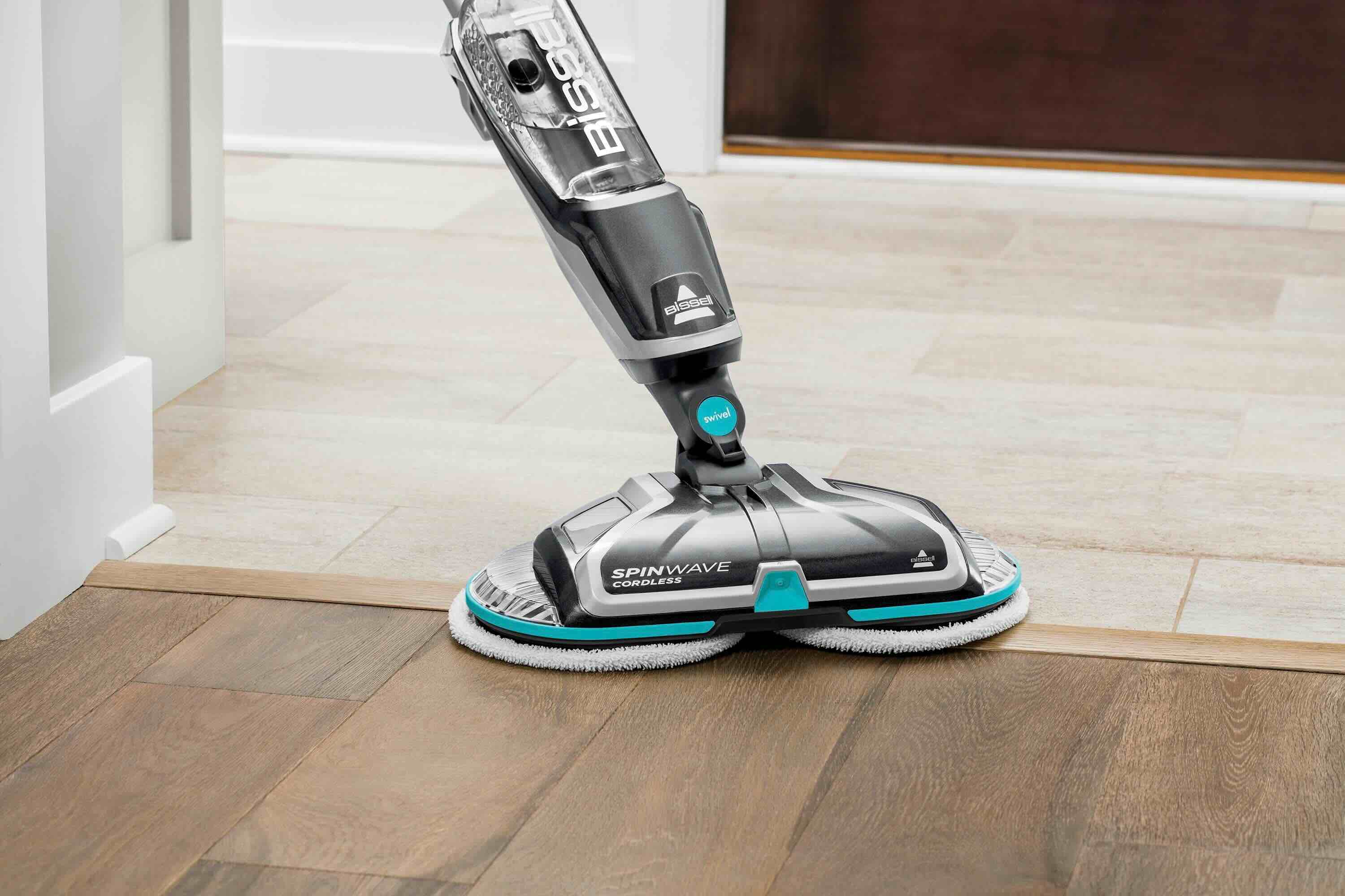 MARK LIVE Cordless Electric Mop, LED Headlight and Water Sprayer