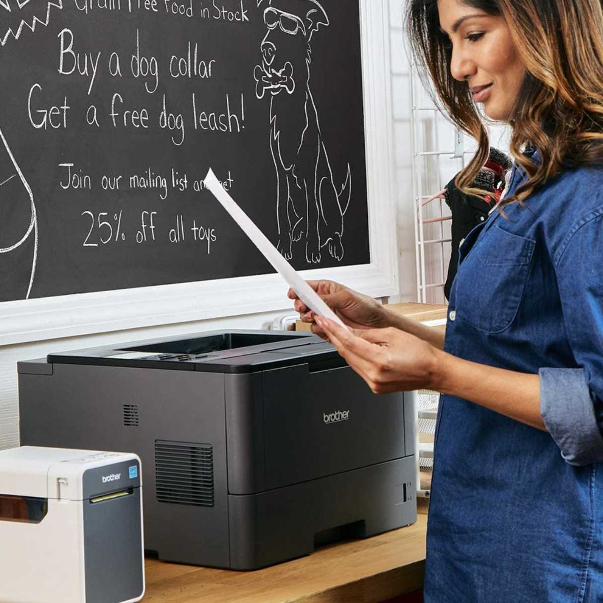  Brother MFCL2750DW Monochrome All-in-One Wireless Laser Printer,  Duplex Copy & Scan, Includes 4 Month Refresh Subscription Trial and   Dash Replenishment Ready : Office Products