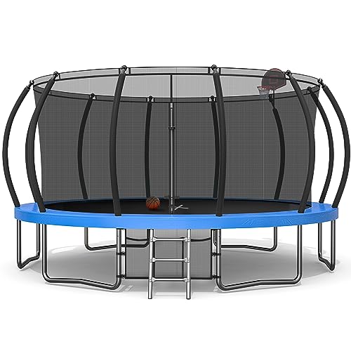 15FT Trampoline with Safety Enclosure