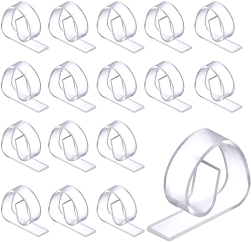 24 Pack Clear Plastic Tablecloth Clips