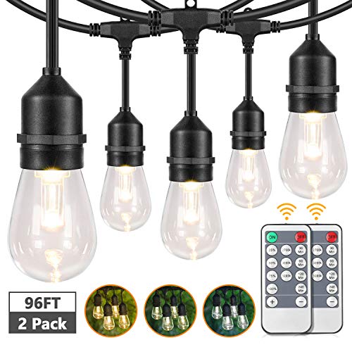 3-Color Dimmable LED Outdoor String Lights
