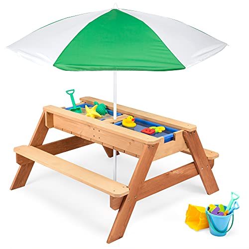 3-in-1 Sand & Water Activity Table for Kids