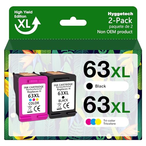 63XL Ink Cartridges Replacement Combo Pack